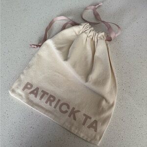 Patrick Ta Cream Drawstring Bag